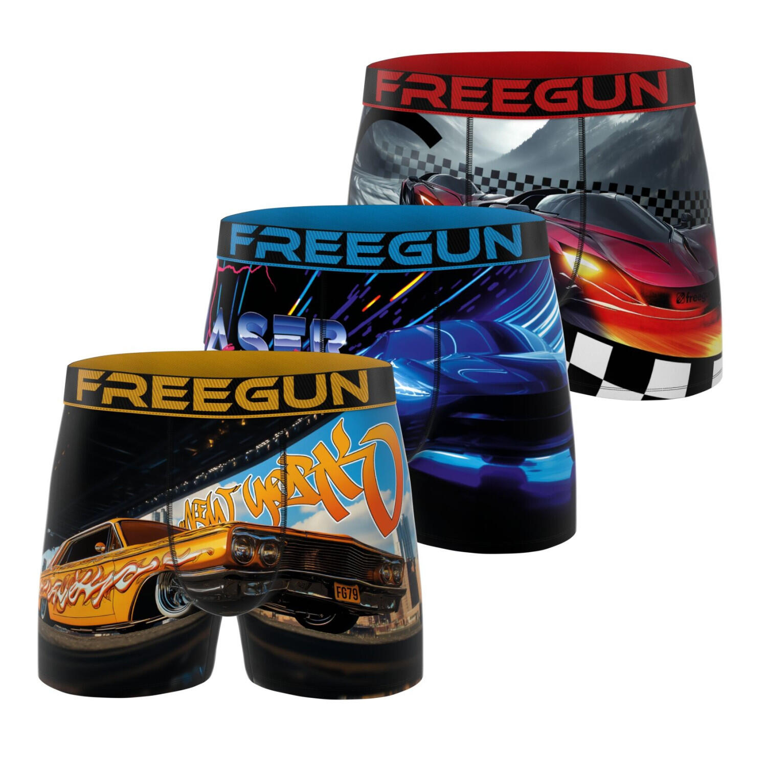 Lot de 3 boxers homme collection Racers 1/5