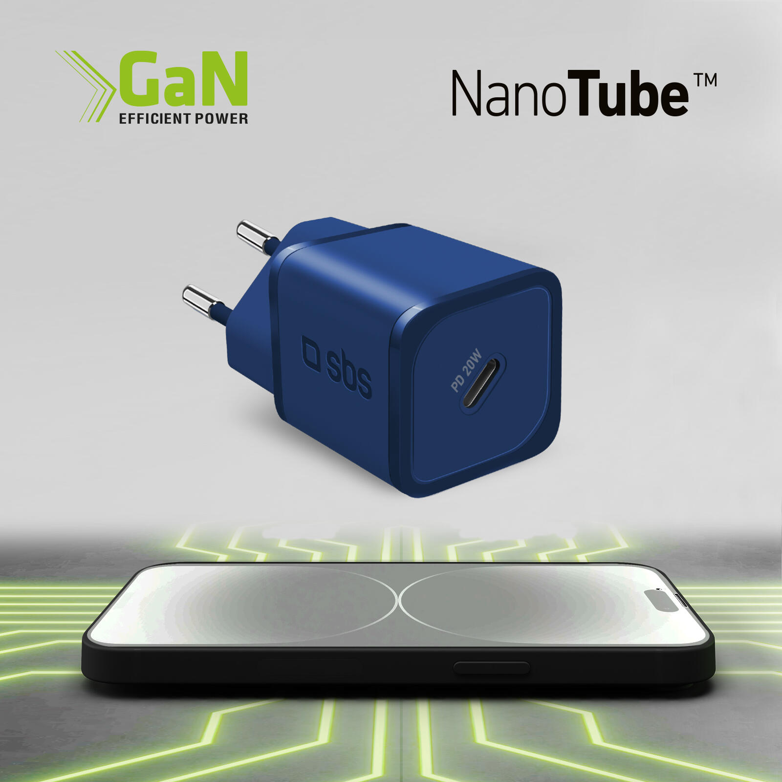 Caricatore GaN 20W USB‑C 7/7