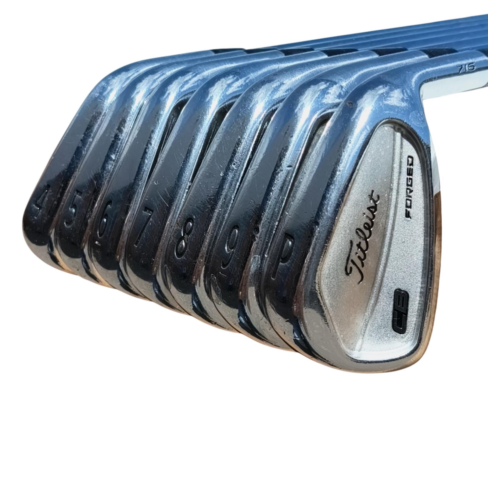 Titleist CB Forged 716 IJzerset / 4-PW / Flex X-Stiff / Staal 3/7