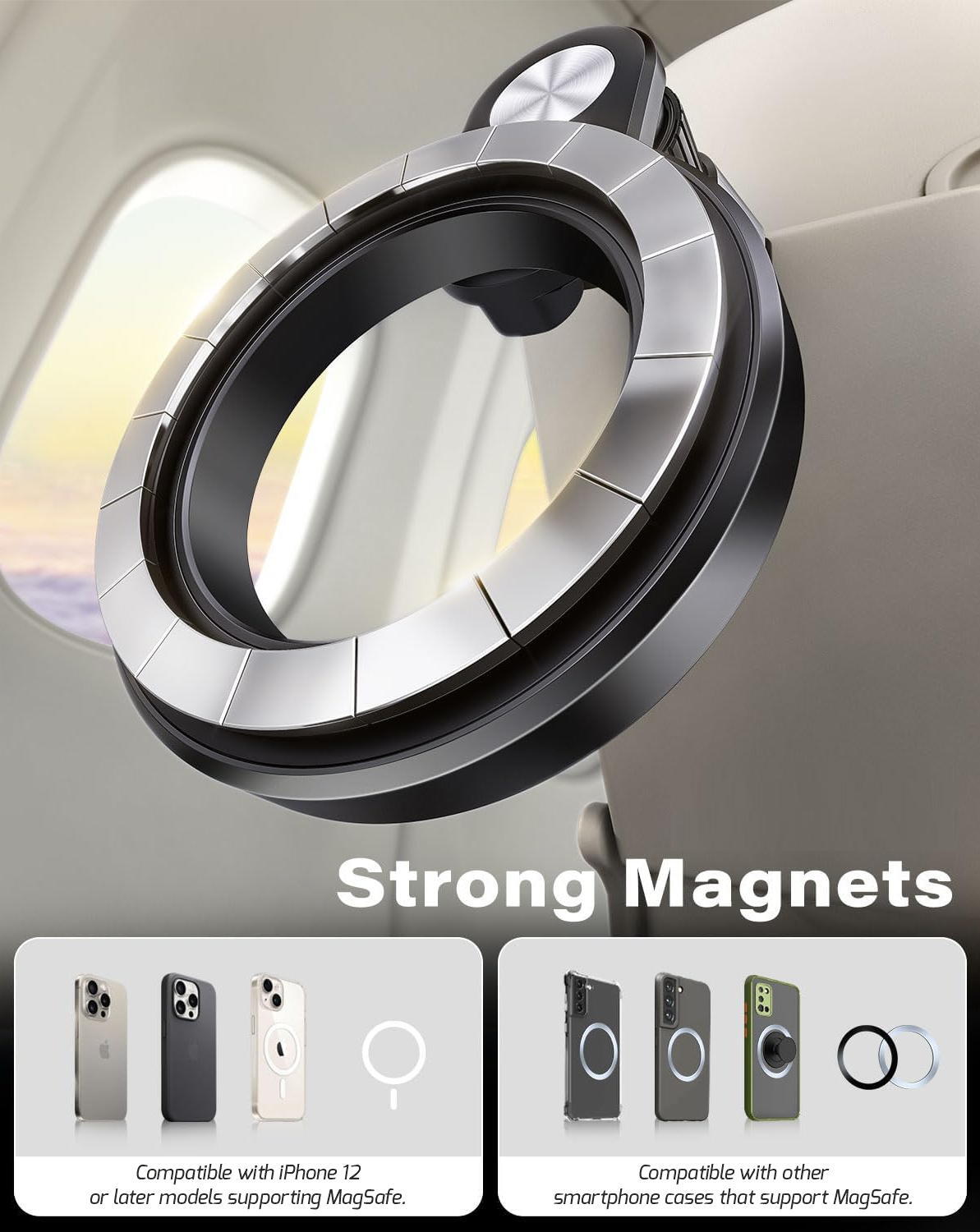 Stand SWISSTEN Phone Holder MagSafe para prateleira e mesa 5/7