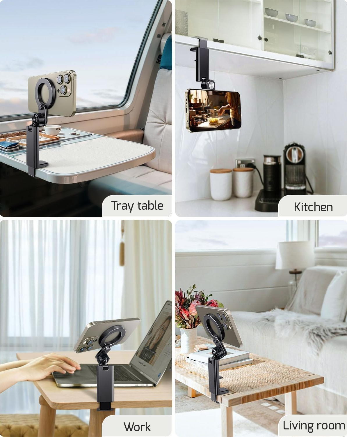 Stand SWISSTEN Phone Holder MagSafe para prateleira e mesa 4/7