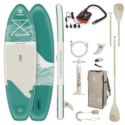 Pack Paddle Gonfiabile Airgliss Sun 11.0 + Pompa Elettrica