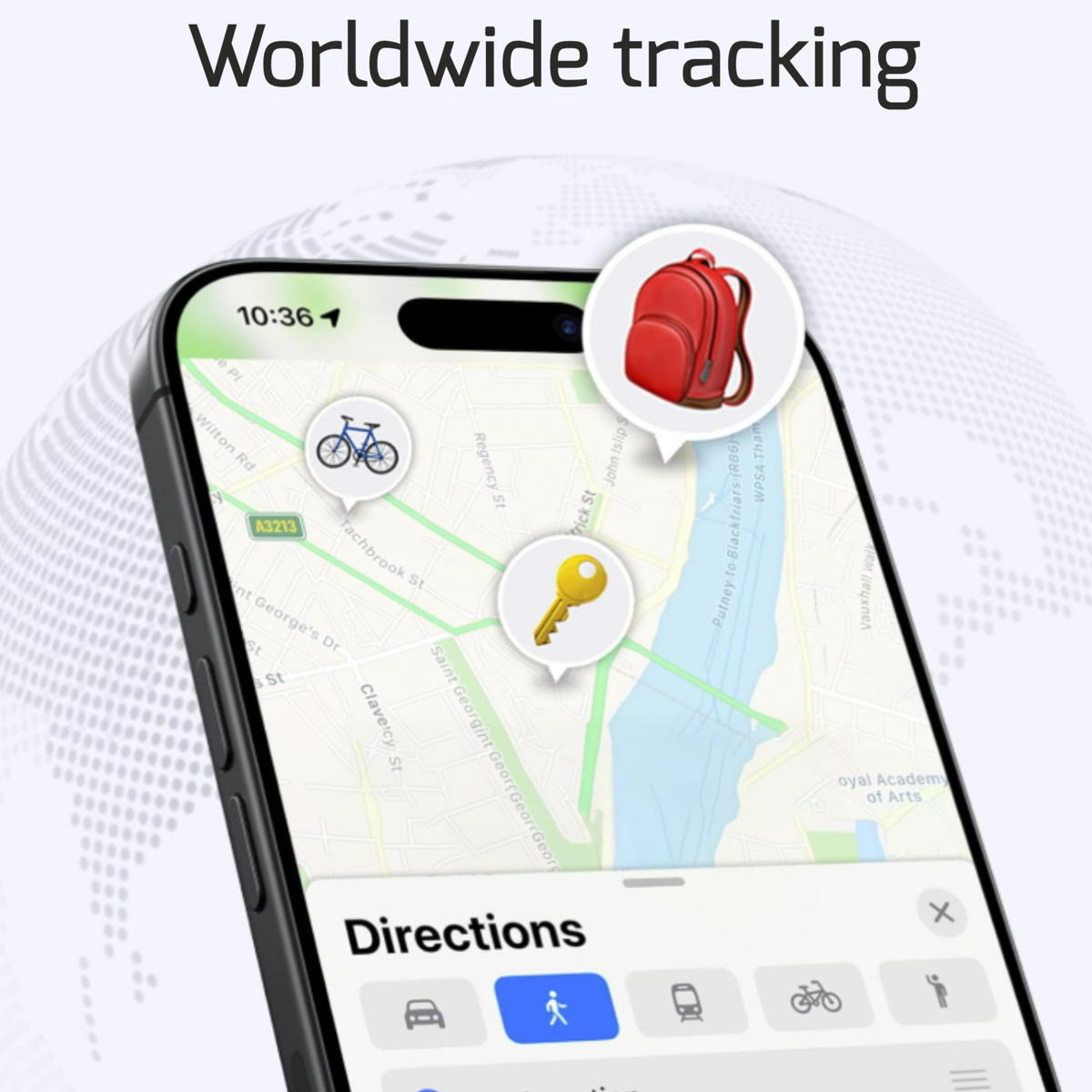 Localizador SWISSTEN FindTag com Apple FindMy, branco 4/6