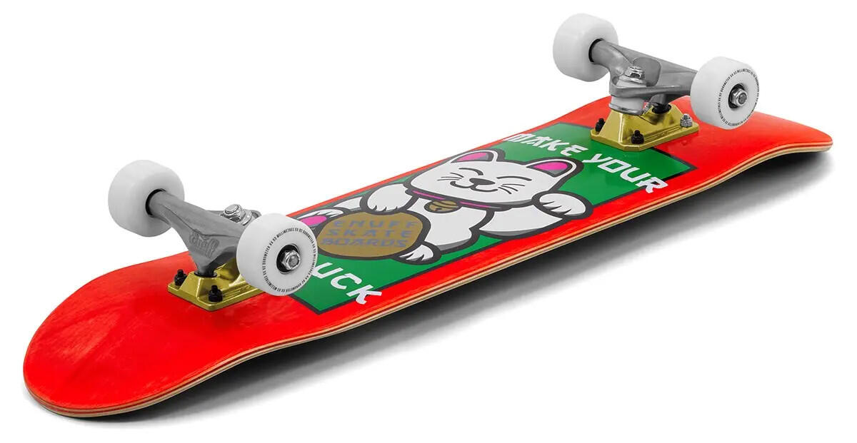 ENUFF Skateboard Complet Lucky Cat Rouge 3/6