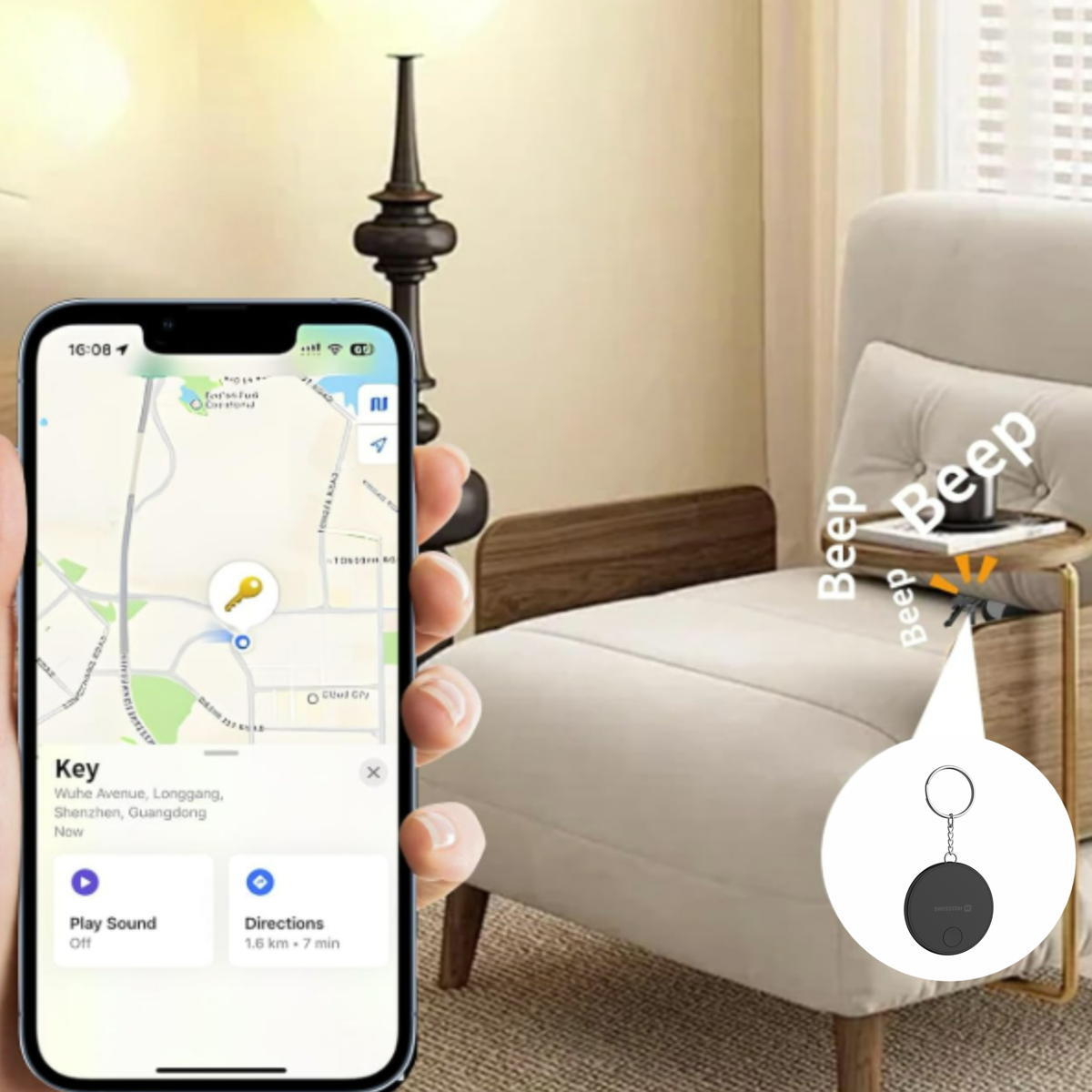 SWISSTEN FindTag com Apple FindMy - preto 6/7