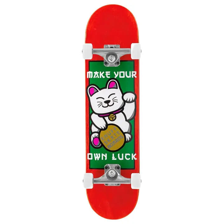 ENUFF Skateboard Complet Lucky Cat Rouge 1/6