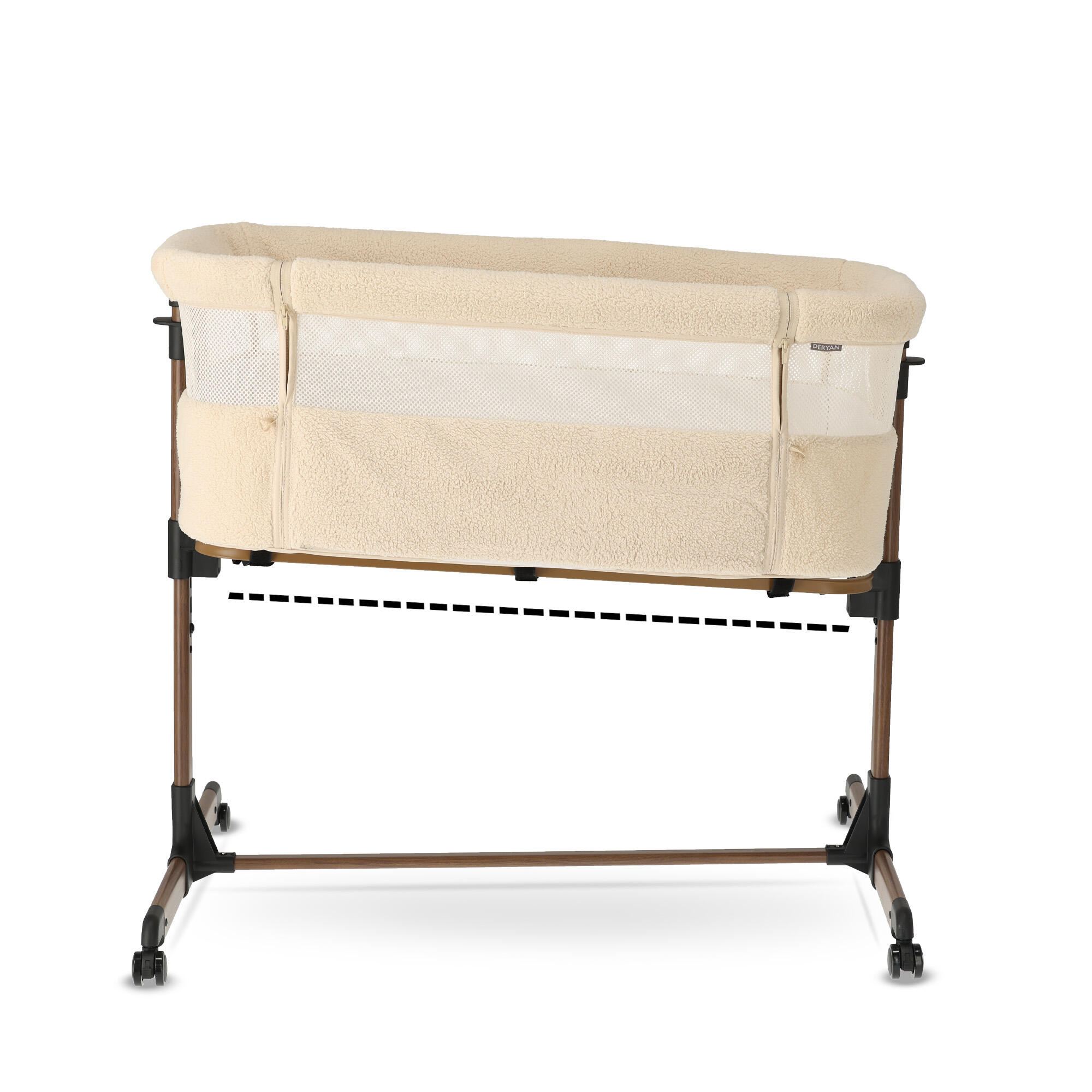 Snoozy Teddy Co Sleeper - Wieg voor Baby - Verstelbaar - 0-6 maanden - Nougat 4/7