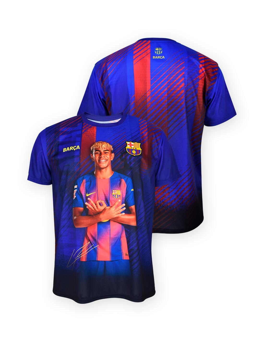 Camiseta Niño FC Barcelona Lamine Yamal 2026/27 Azulgrana 2/4