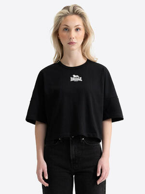 Lonsdale dames t-shirt cropped oversize wandylaw