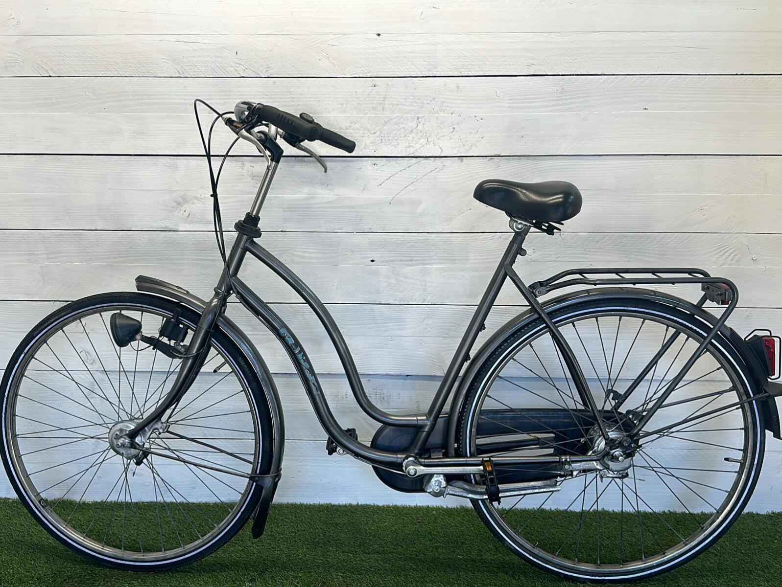 Stadsfiets dames 57 cm, 4 versnellingen, grijs/metallic 3/3