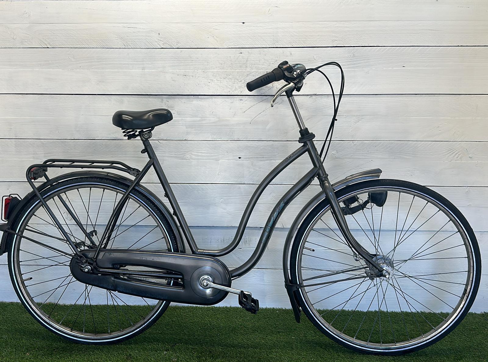 Stadsfiets dames 57 cm, 4 versnellingen, grijs/metallic 2/3