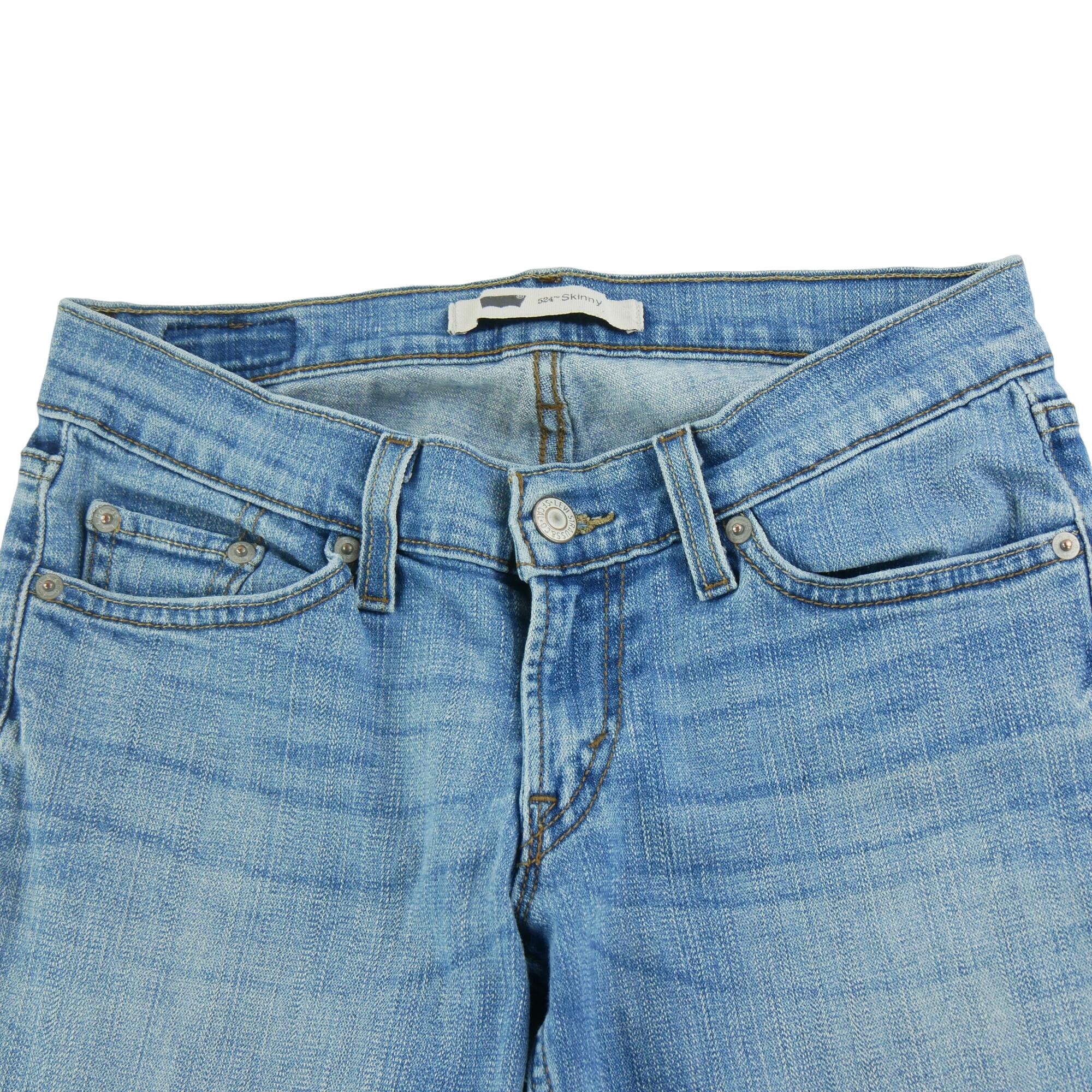 Seconde vie - Jean Femme Levis 524 Skinny Bleu - Excellent 3/7