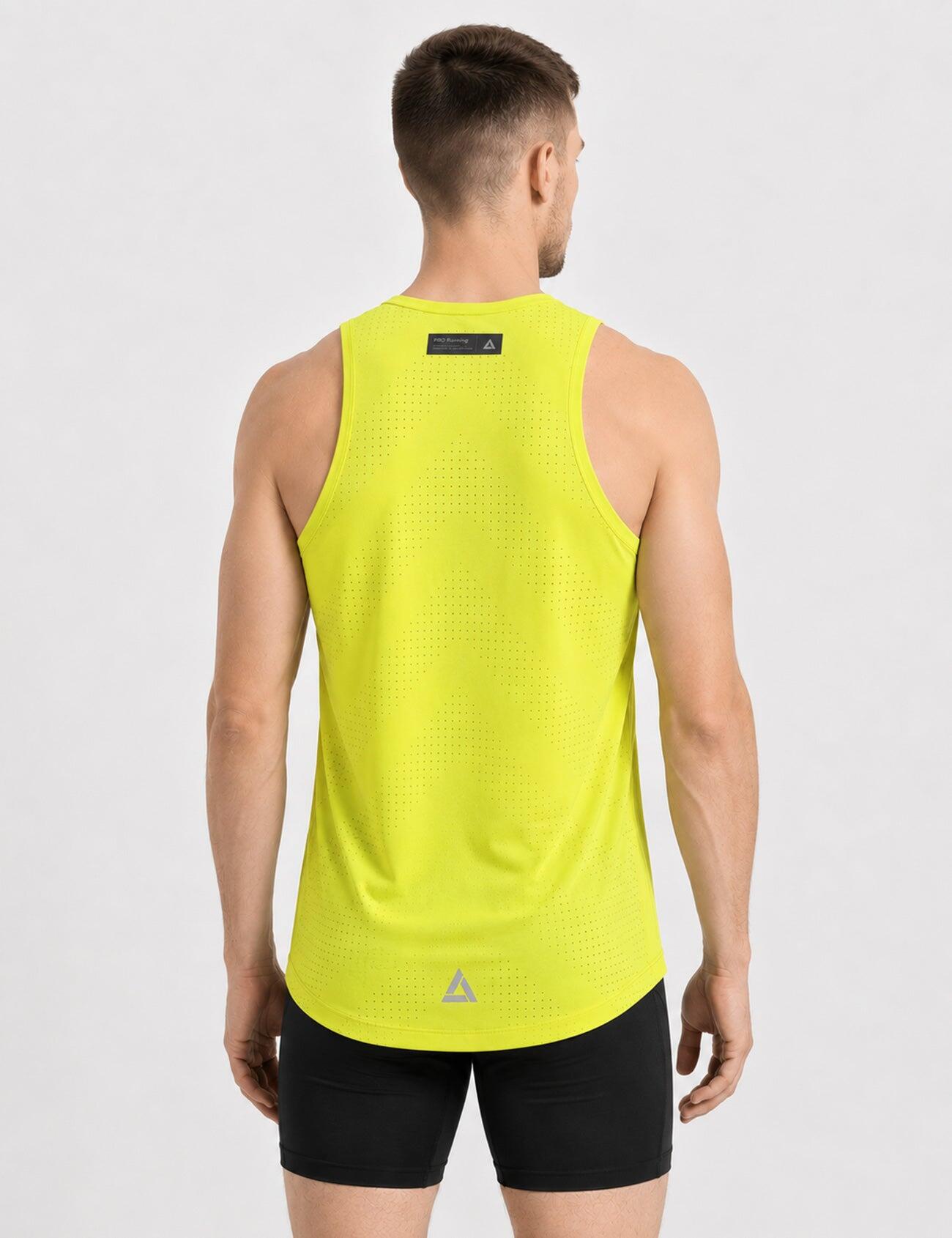 Herren Laufshirt Ärmellos Kurzarm Running Tank-Top Pro Line II Pear 2/4