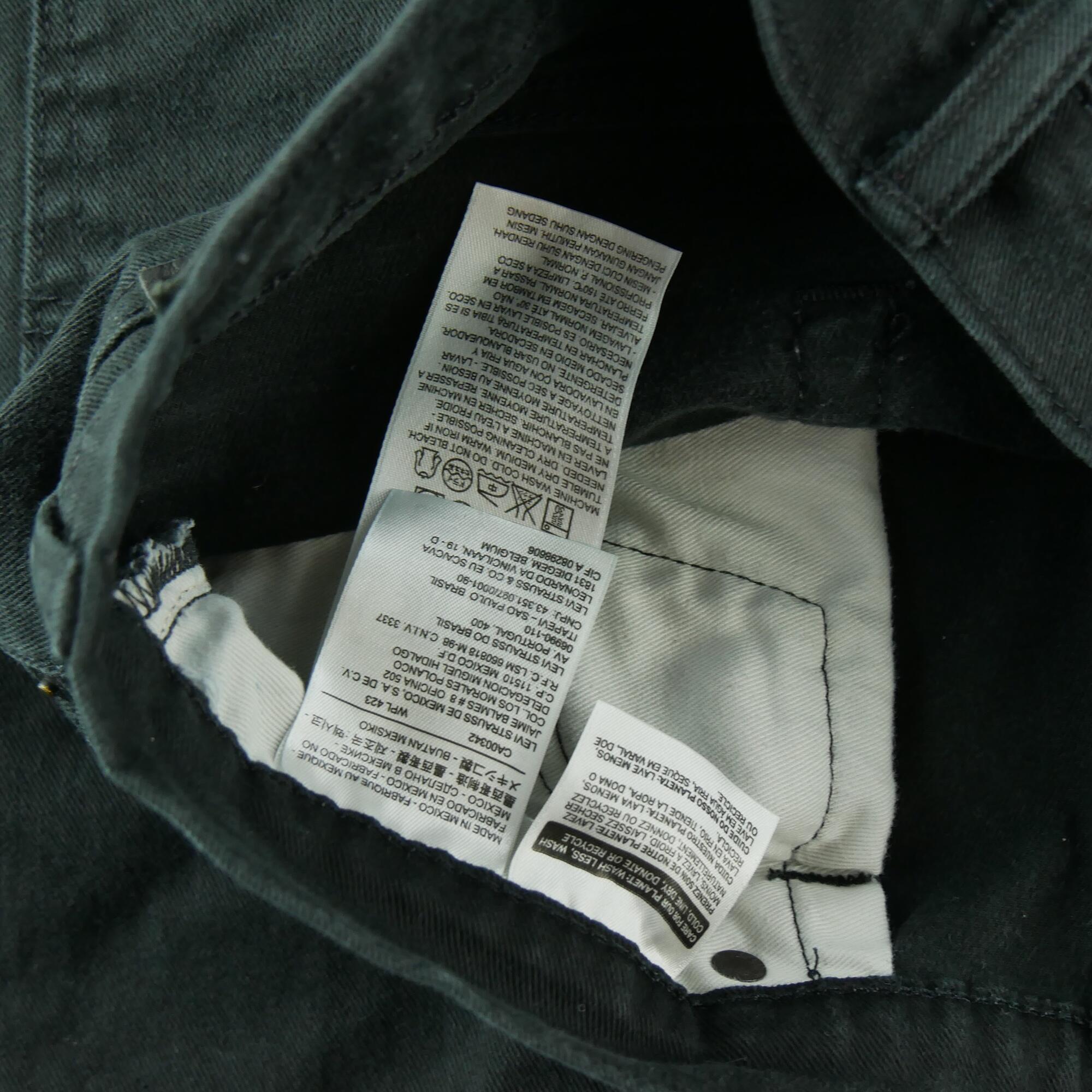 Seconde vie - Jean Homme Levis 511 Slim Noir - Très bon état 7/7