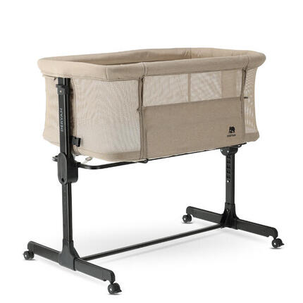 Snoozy Teddy Co Sleeper - Wieg voor Baby - Verstelbaar - 0-6 maanden - Nougat