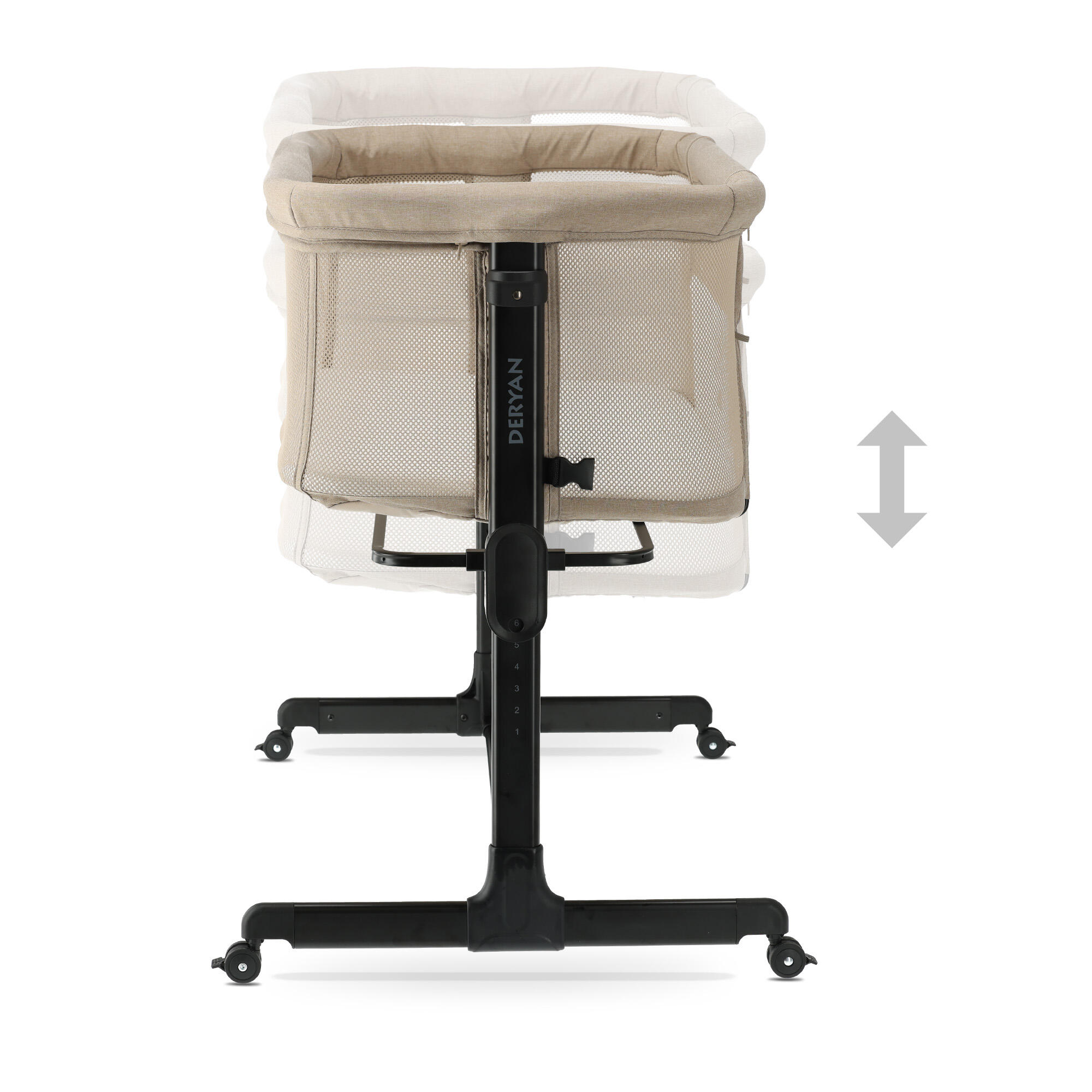 Snoozy Co-Sleeper - Culla per neonato - Struttura regolabile - 0-6 mesi - Crema 4/4