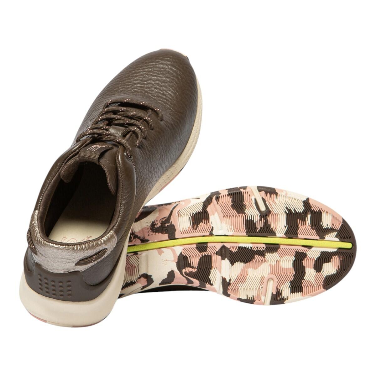 Chaussures - running - femme - cuir, lacets - jazzrun - marron 4/5