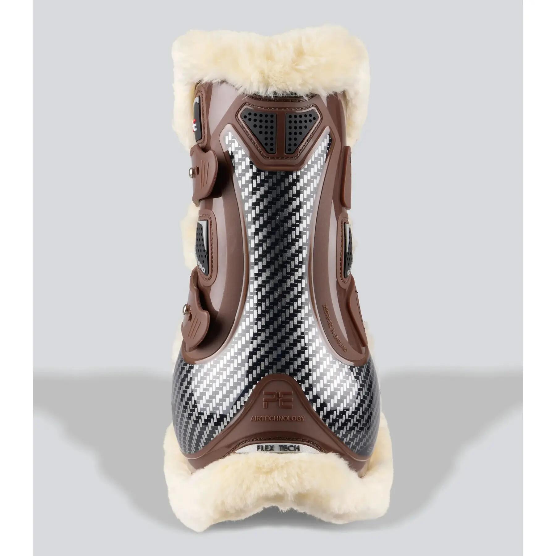 Protège-tendons pour cheval en laine Premier Equine Carbon Pro Techno 3/6