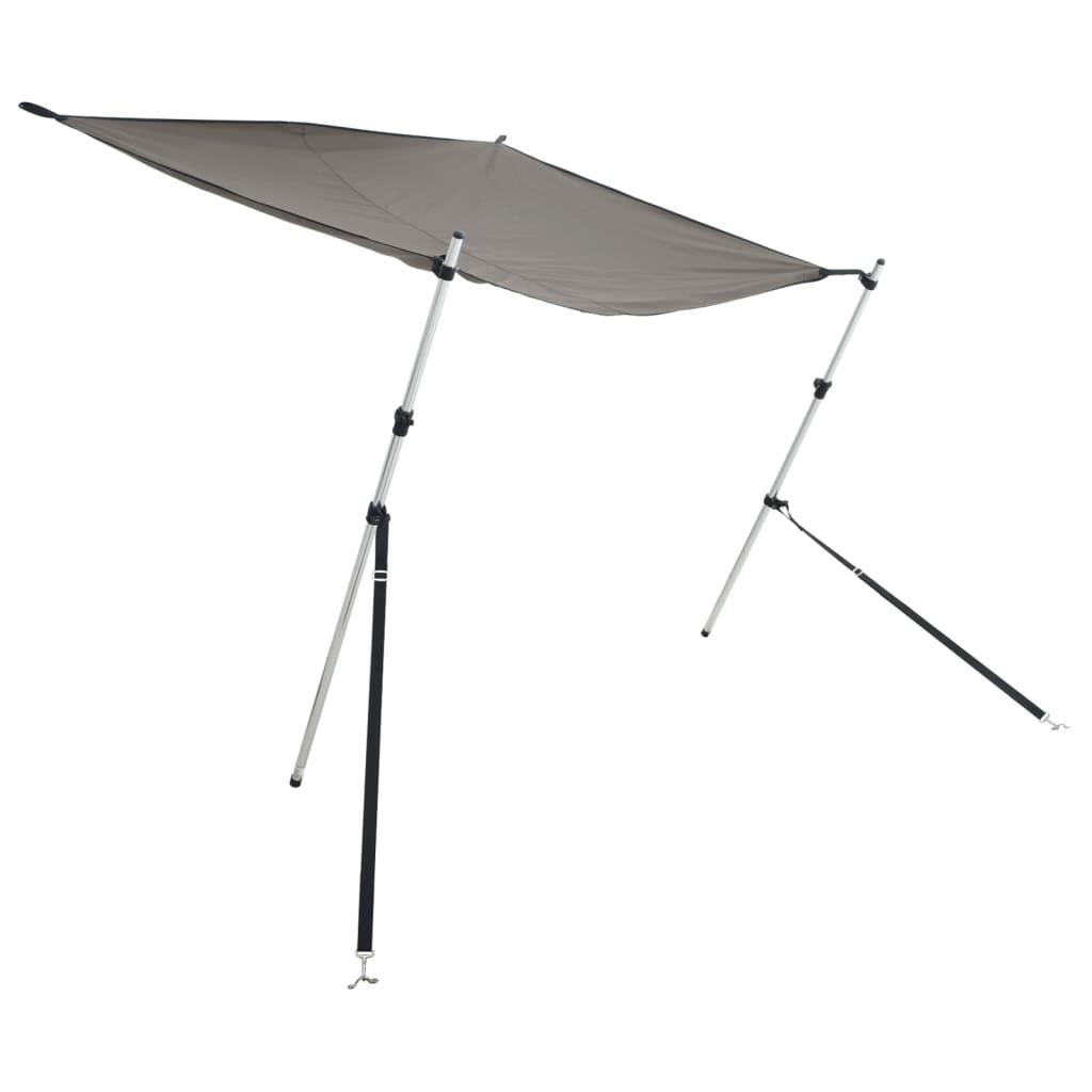 Tissu d'ombrage T-Top VidaXL 170x208x(115-183) cm Anthracite 2/4