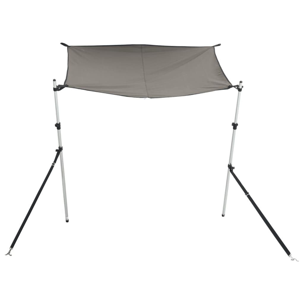 Tissu d'ombrage T-Top VidaXL 170x208x(115-183) cm Anthracite 4/4