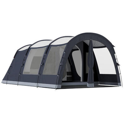 Outsunny Tenda Tunnel Impermeabile 3000mm per 2-4 Persone Blu Navy
