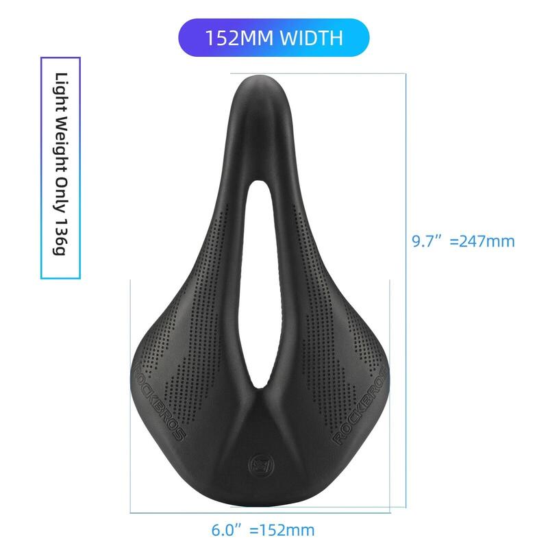 Șa bicicletă ROCKBROS din fibră de carbon, ergonomică, cu gel