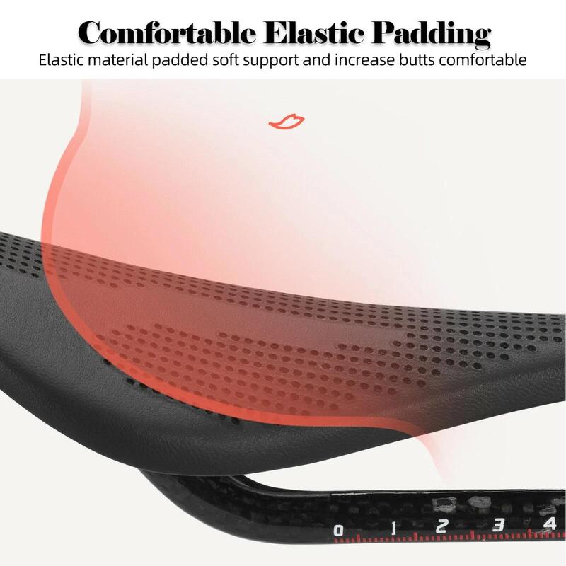 Șa bicicletă ROCKBROS din fibră de carbon, ergonomică, cu gel