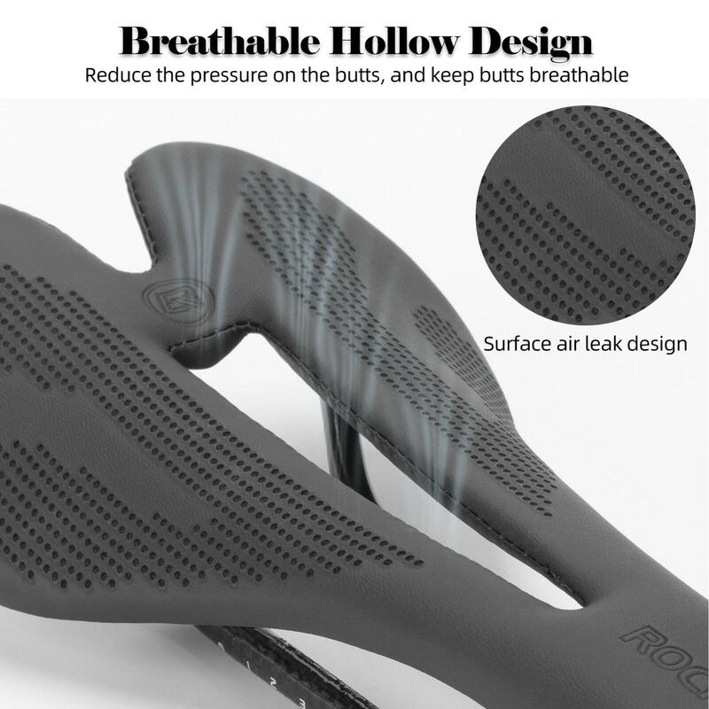 Șa bicicletă ROCKBROS din fibră de carbon, ergonomică, cu gel