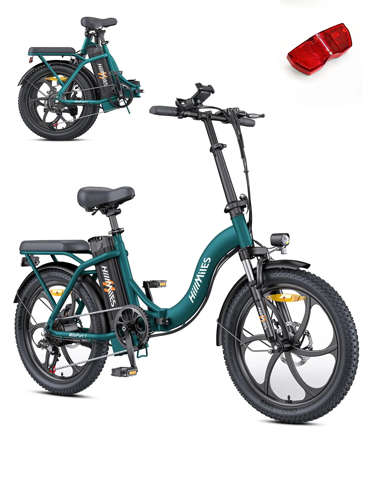 Bicicletta elettrica HillMiles MilePort 1 250W, ciclomotore ebike 20" 3/7