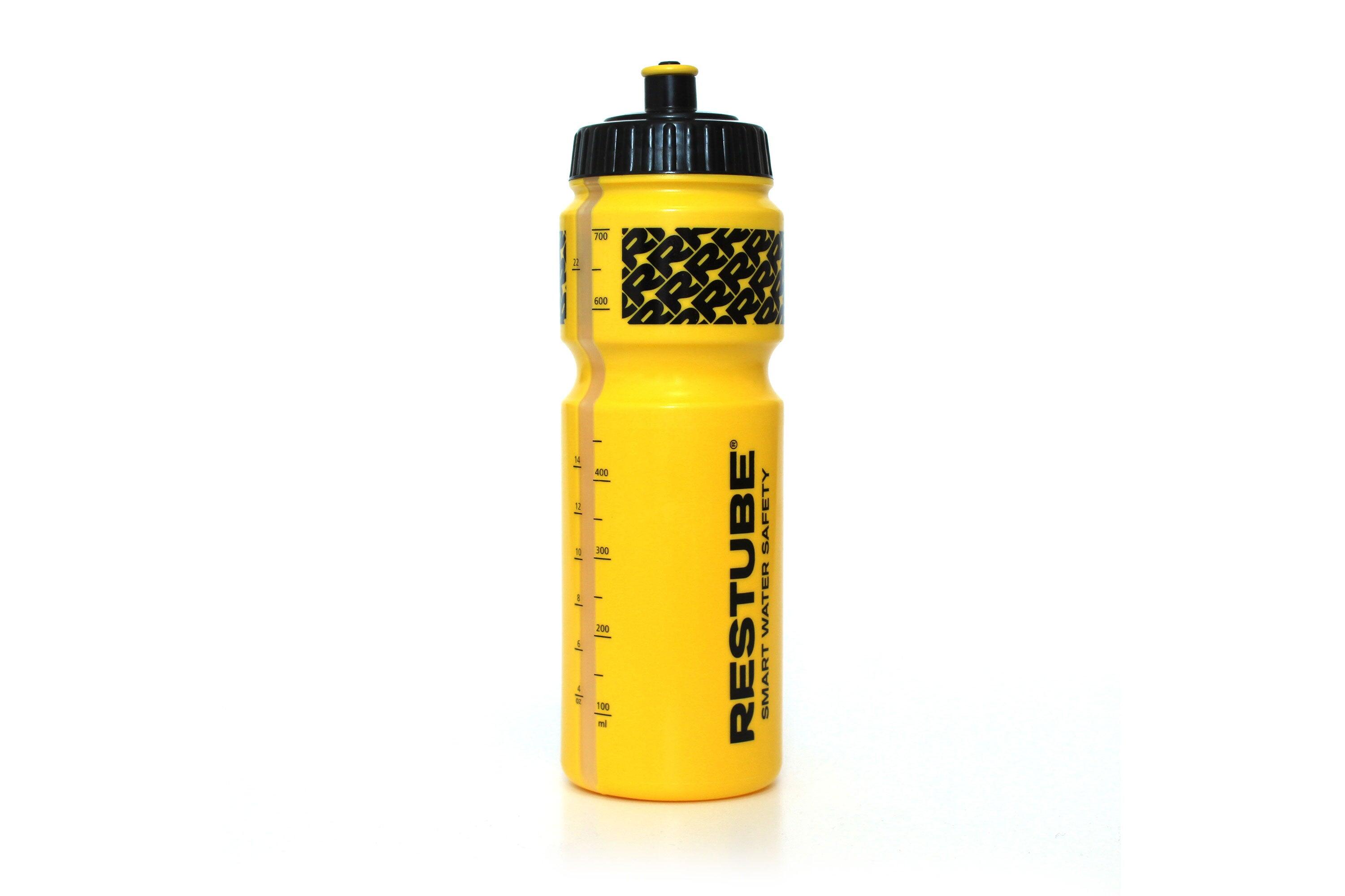RESTUBE Gourde Sport 750ml - Bec verseur etanche, Sans BPA, Jaune 1/3