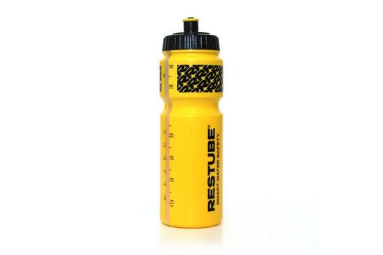 RESTUBE Gourde Sport 750ml - Bec verseur etanche, Sans BPA, Jaune