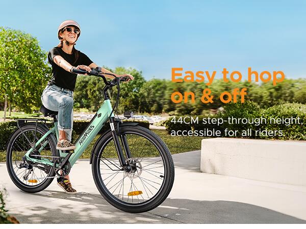 Bicicletta elettrica HillMiles MileCity 1 250W City Ebike 26" 6/7