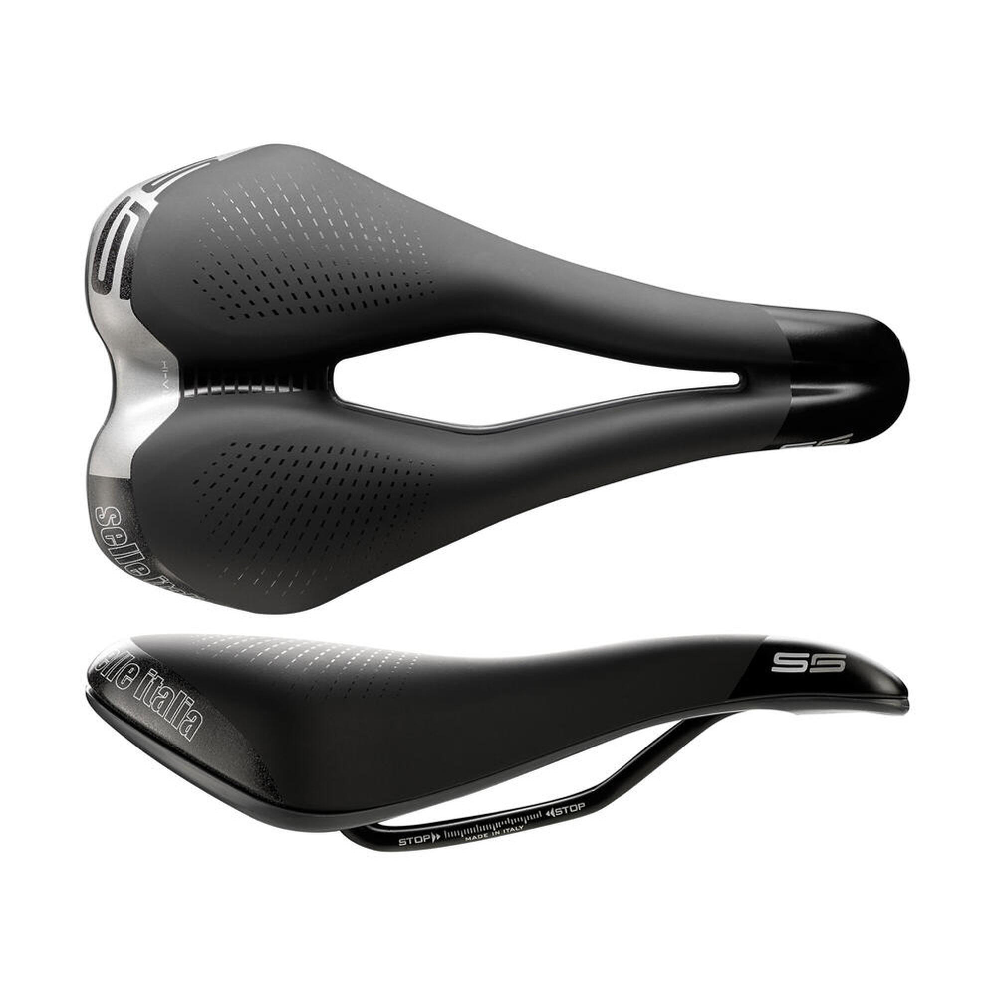 Selle de velo S5 Superflow L Aluminium L3 Noir SELLE ITALIA Decathlon