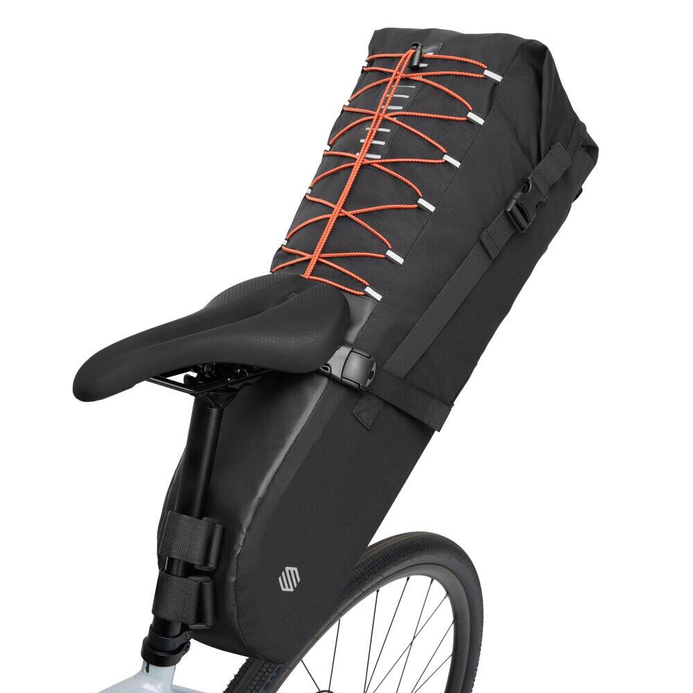 Heren en Dames Fietsen Zadeltas Remote Black Zwart 4/6