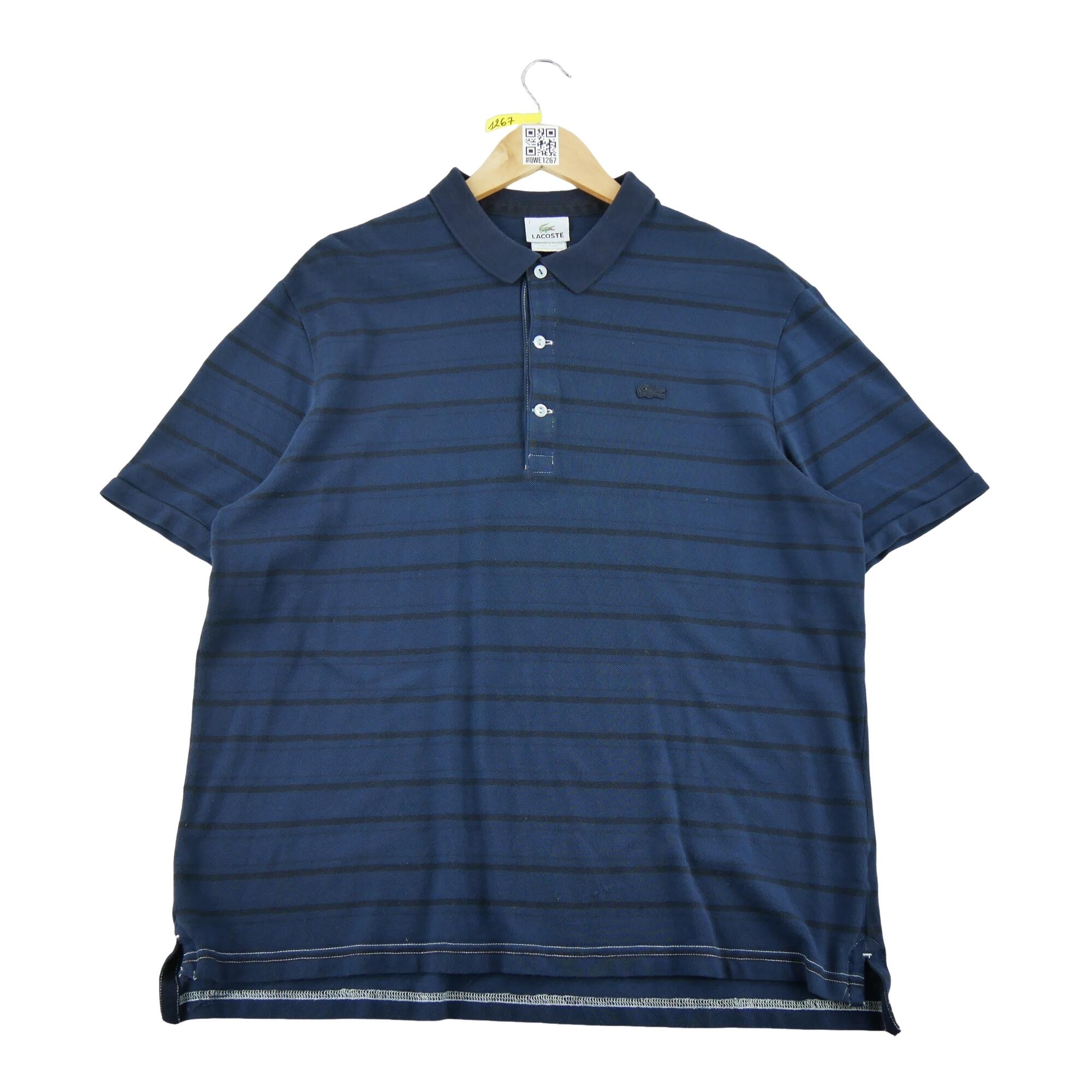 Polo manica corta uomo Lacoste blu 2/7