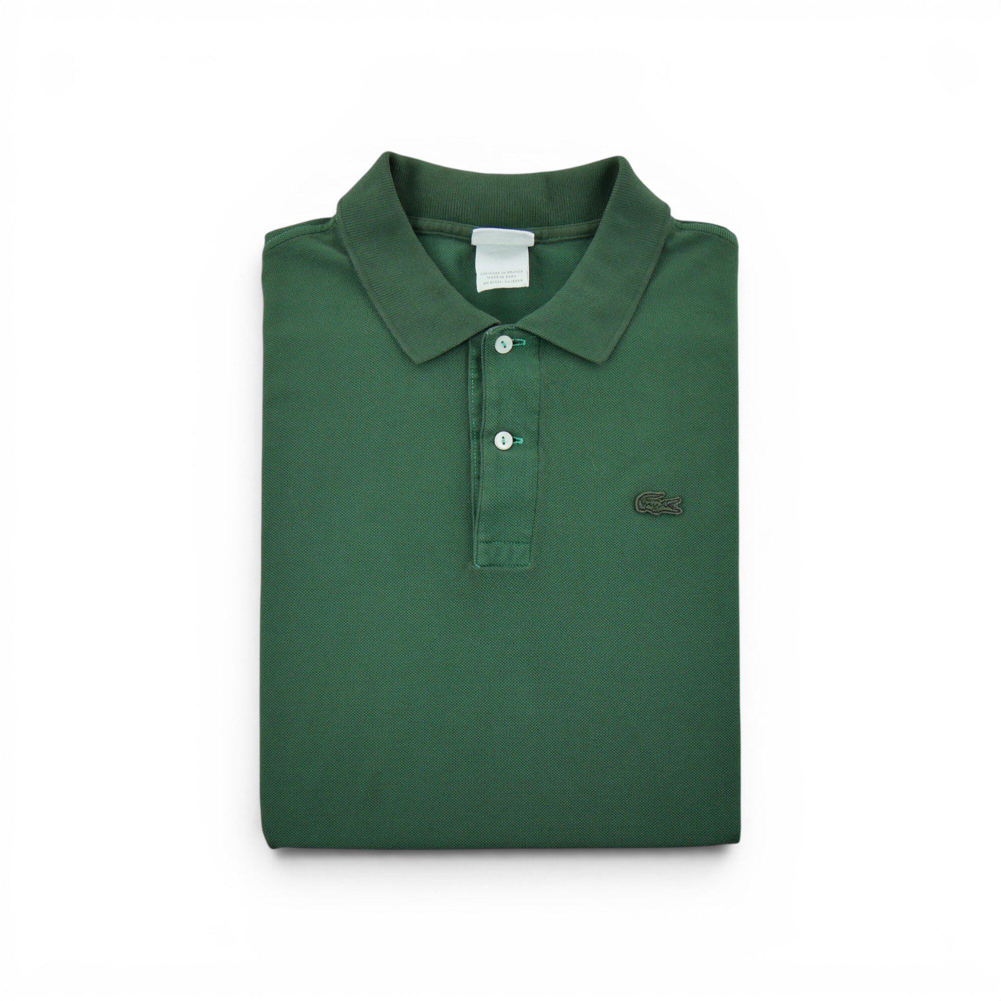 Polo uomo maniche corte verde Lacoste 1/7