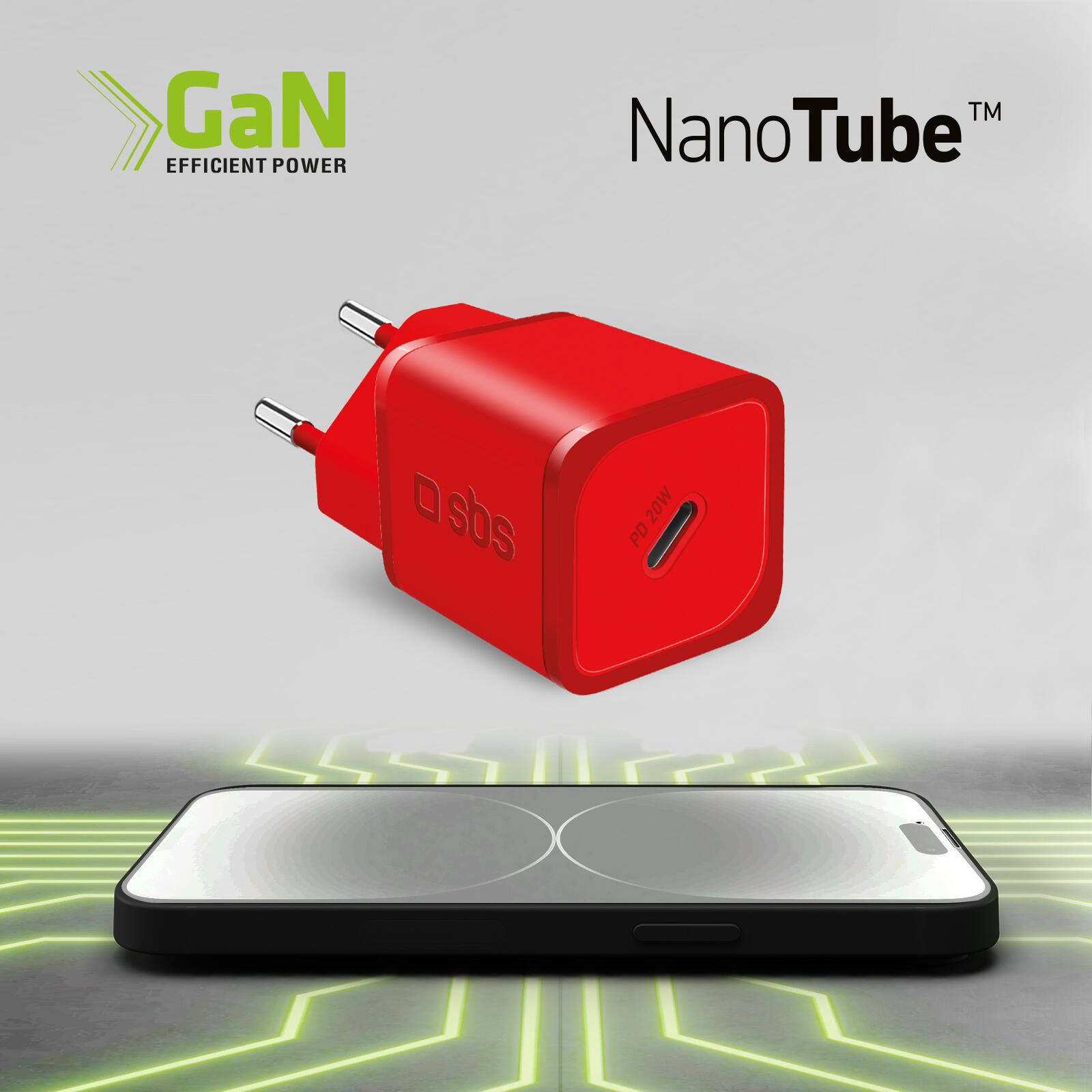 Caricatore GaN 20W USB‑C 7/7