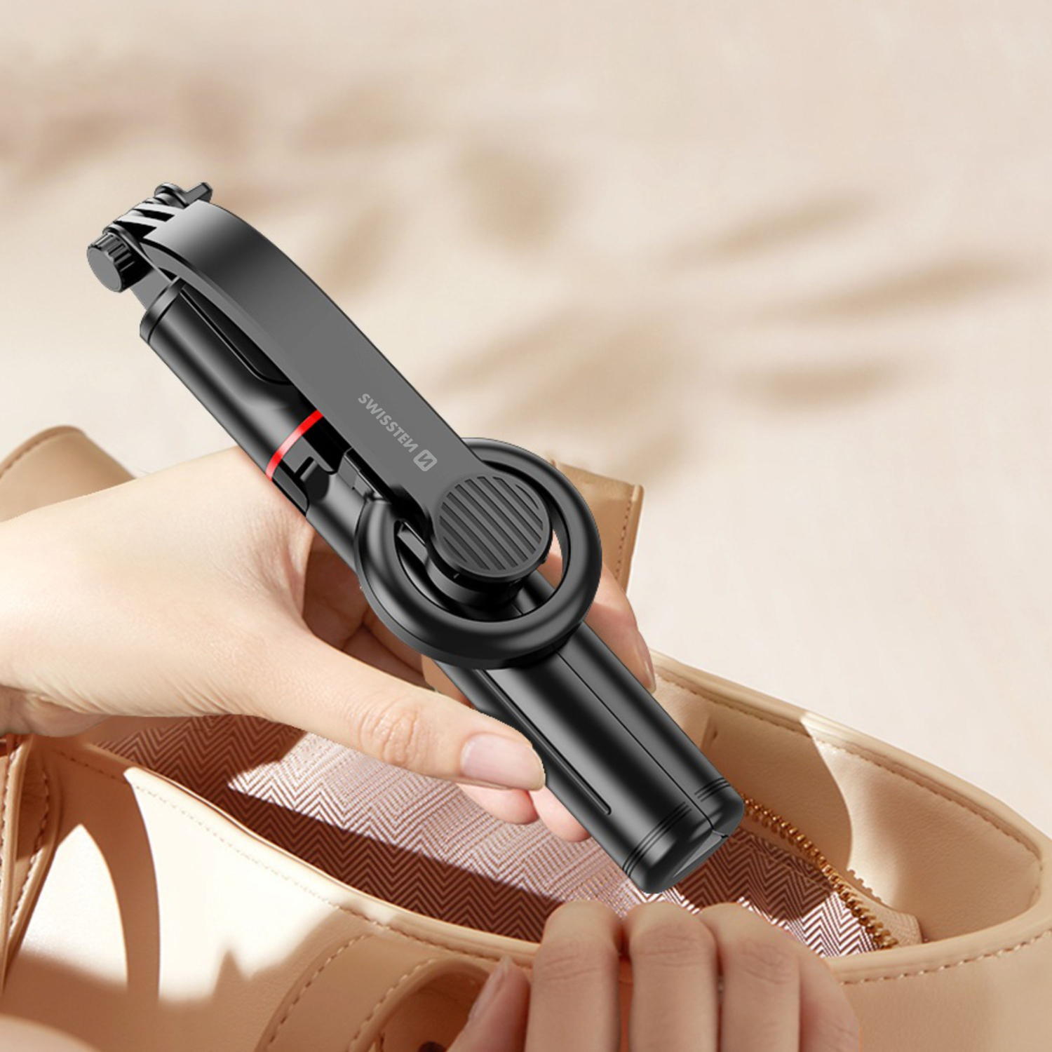 Selfie Stick Tripé SWISSTEN com MagSafe e Comando Bluetooth 4/5