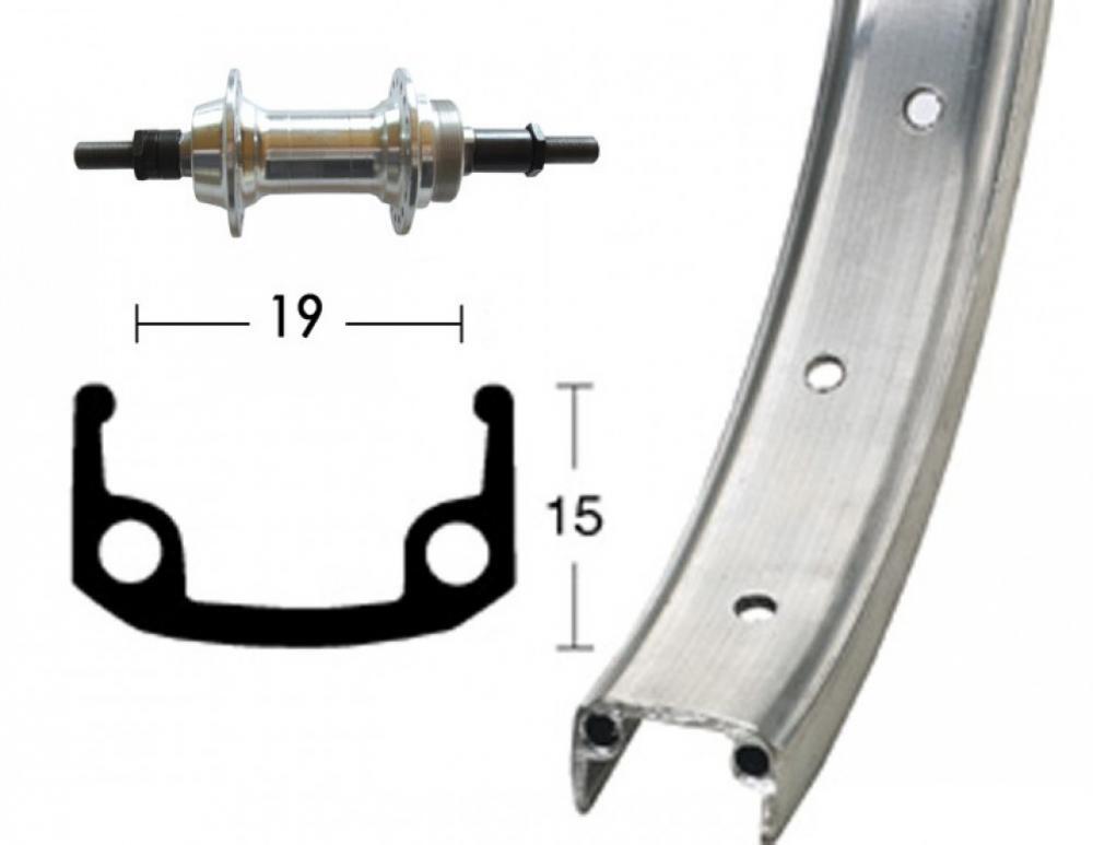 Roue de vélo Wiener Winora 36 TR. 6/7V 1/3