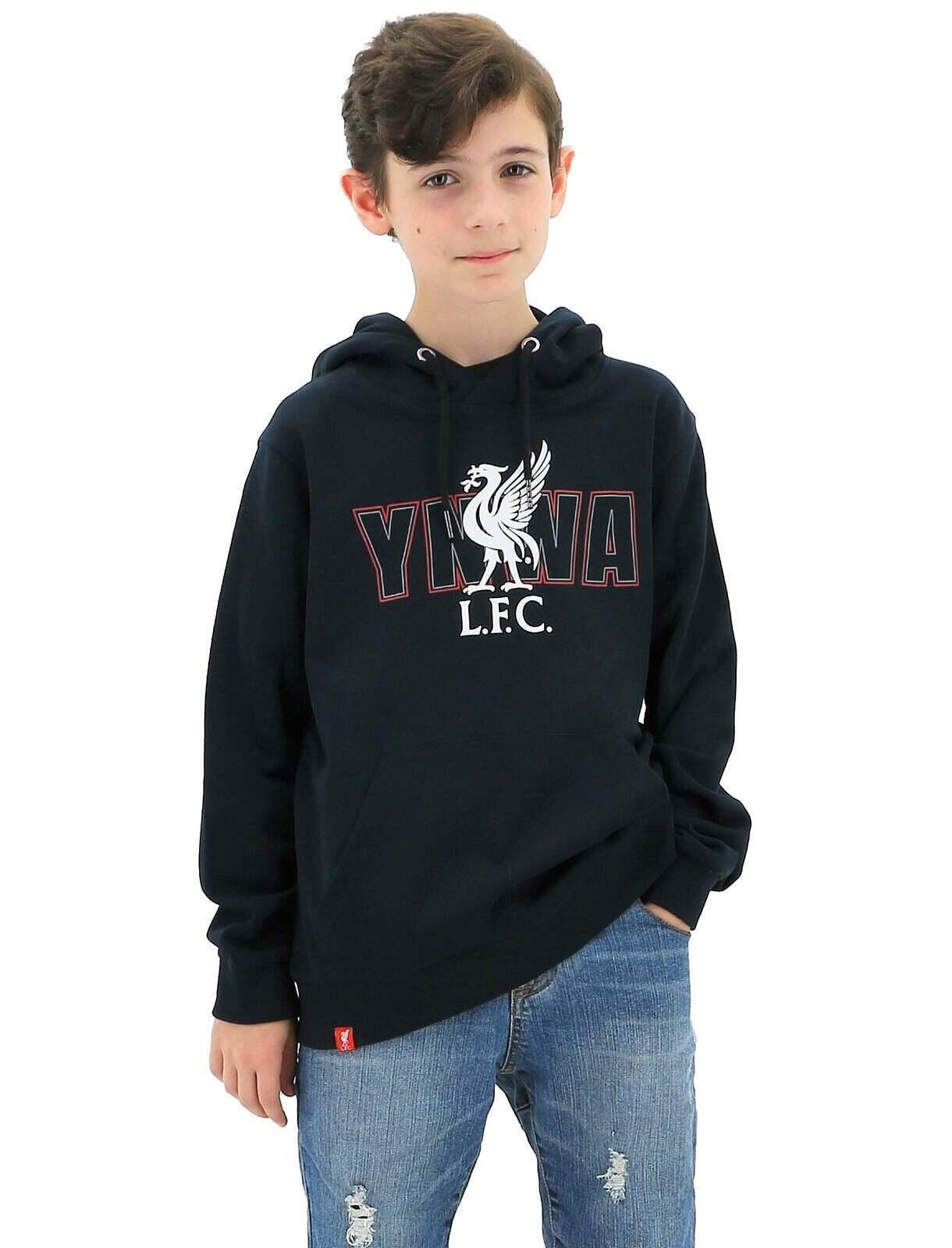 Liverpool FC Youth Boys Hoodie Jumper LFC YNWA Firebird Hoody