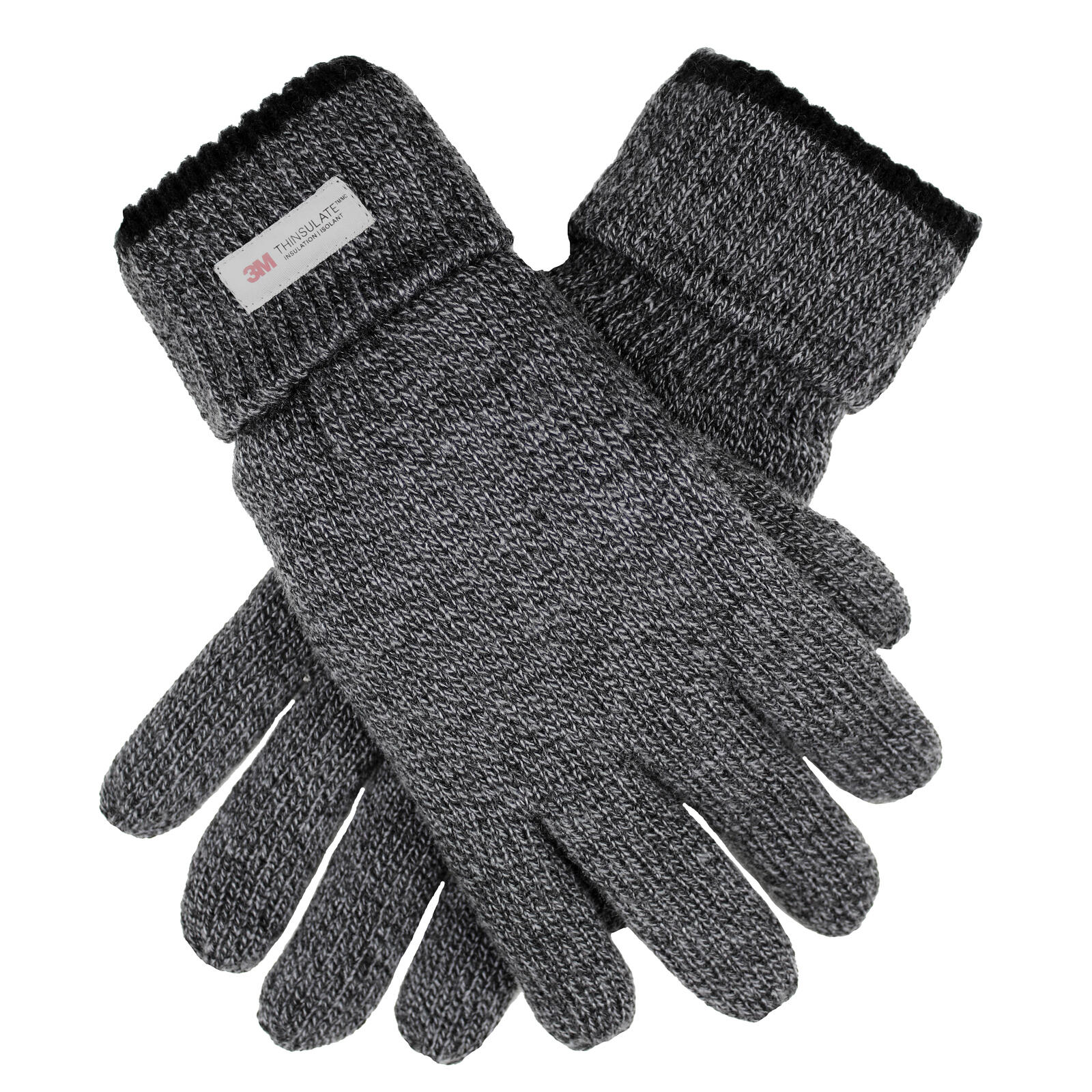 Dents Mens Thinsulate Lined with Rollover Cuff Knit Gloves