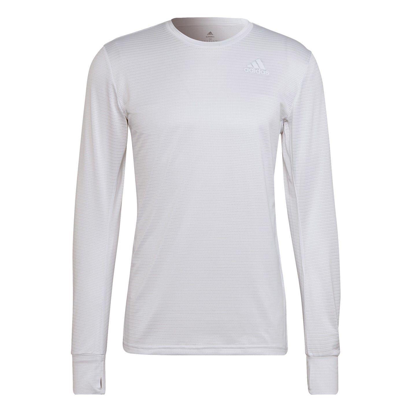 Adidas Mens Performance Long-Sleeved Running T-Shirt
