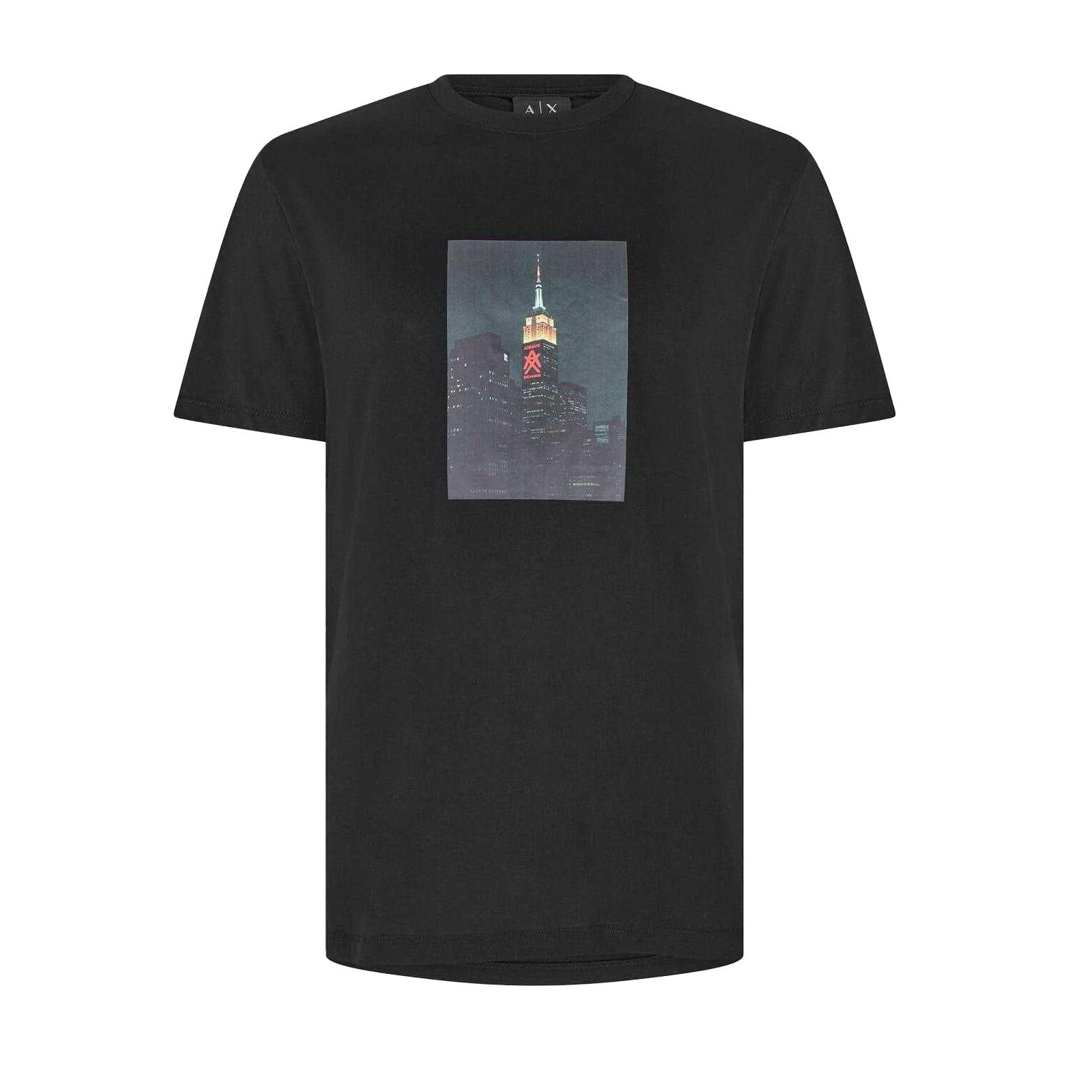 Armani Exchange Mens Skyline Cotton T-Shirt