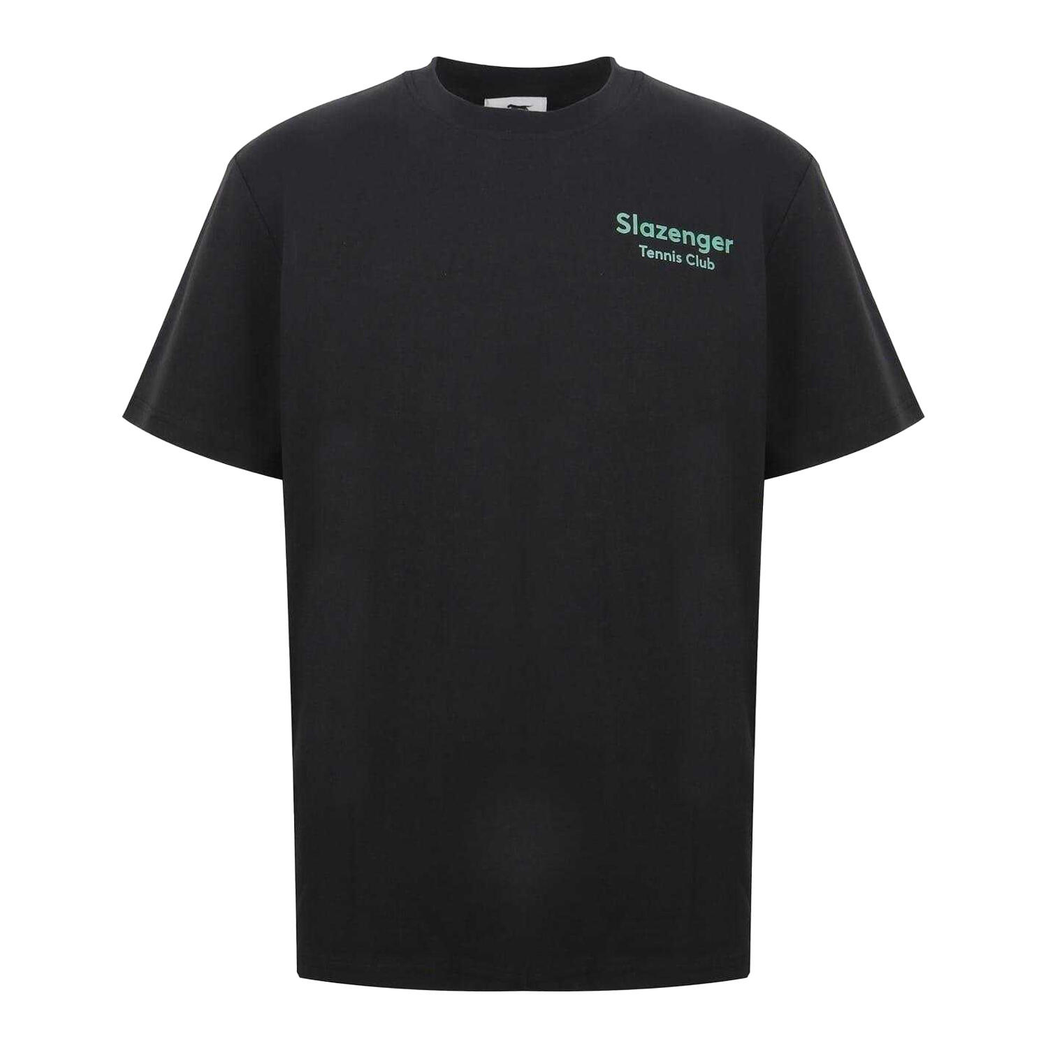 Slazenger Mens Tennis Club Back Print Crew Neck T-Shirt