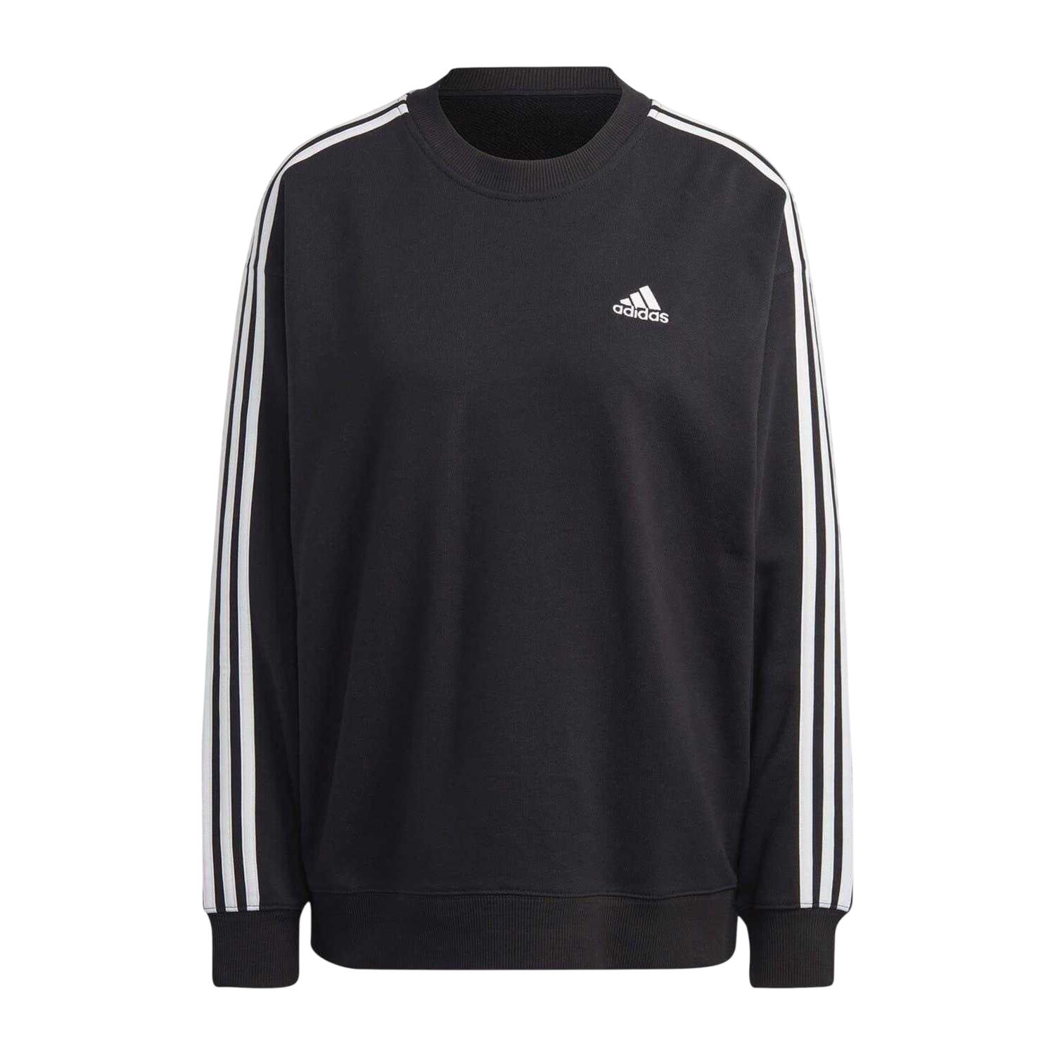 Adidas Womens/Ladies Studio Lounge 3 Stripes Loose Fit Sweatshirt