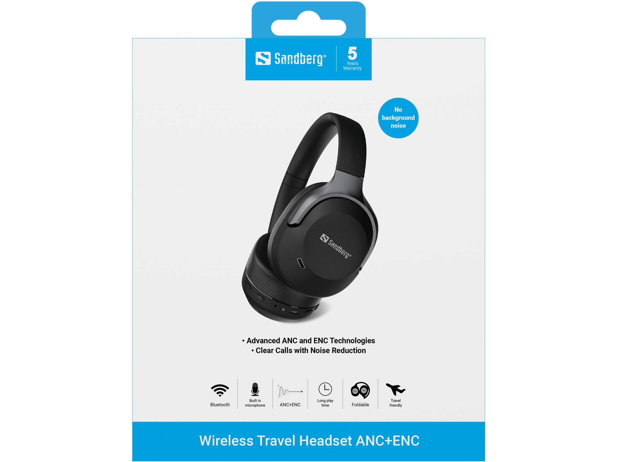 Headset SANDBERG Wireless Travel ANC+ENC 6/6