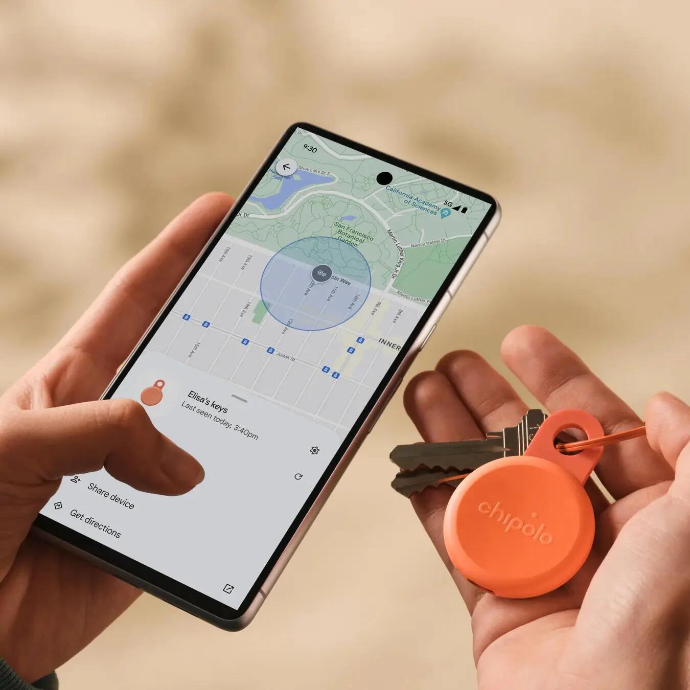 Localizador CHIPOLO Loop - coral 2/4