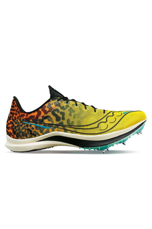 Saucony Mens Endorphin Cheetah Track Spike Spikes Running Racing Shoes