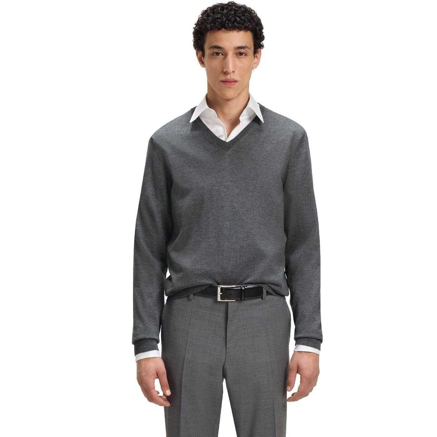 Boss Mens Knitted Regular Formal Pullover