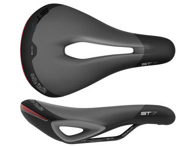 Fietszadel st7 vision superflow aluminium l3 zwart